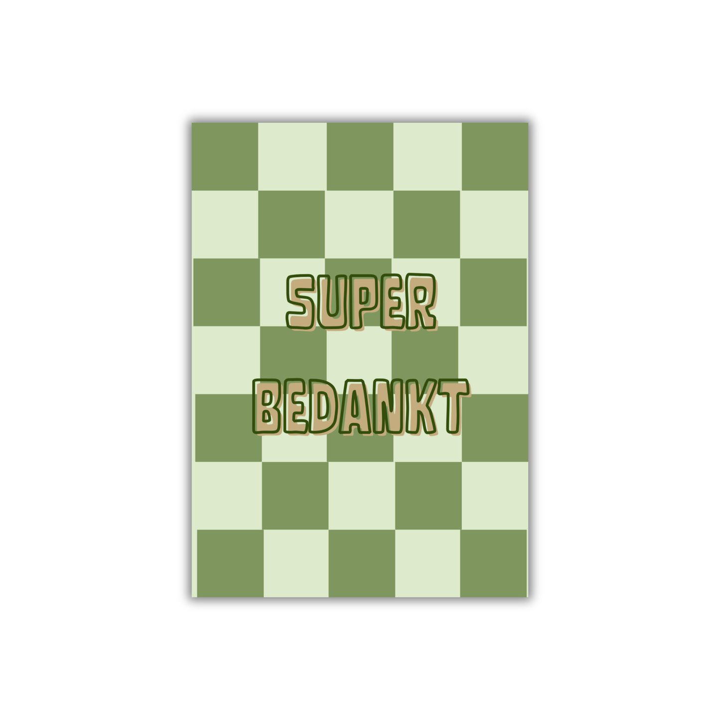 Postkaart Super bedankt