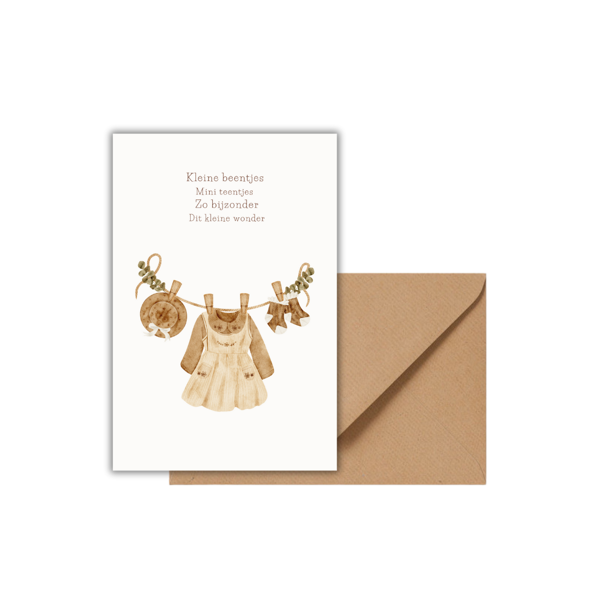 Kaart waslijntje geboorte