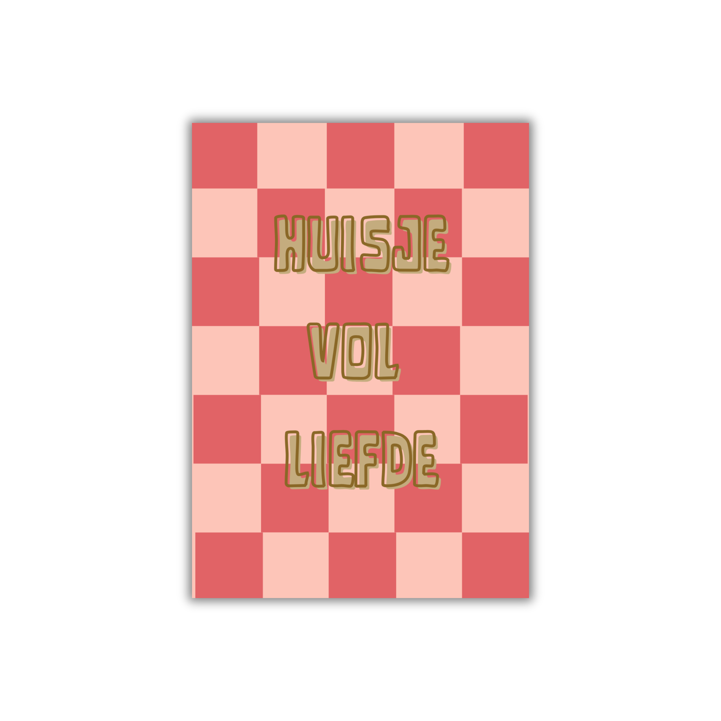 Postkaart huisje vol Liefde