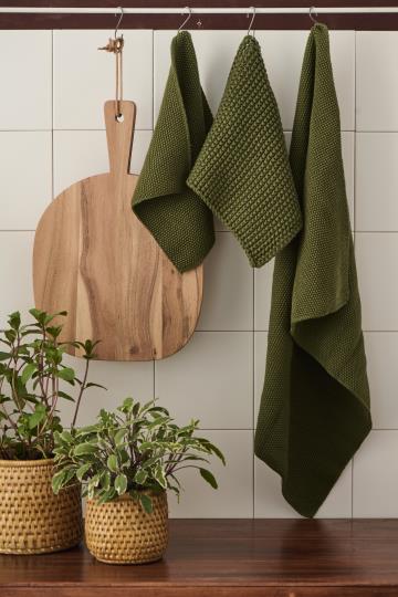 IB Laursen handdoek olive