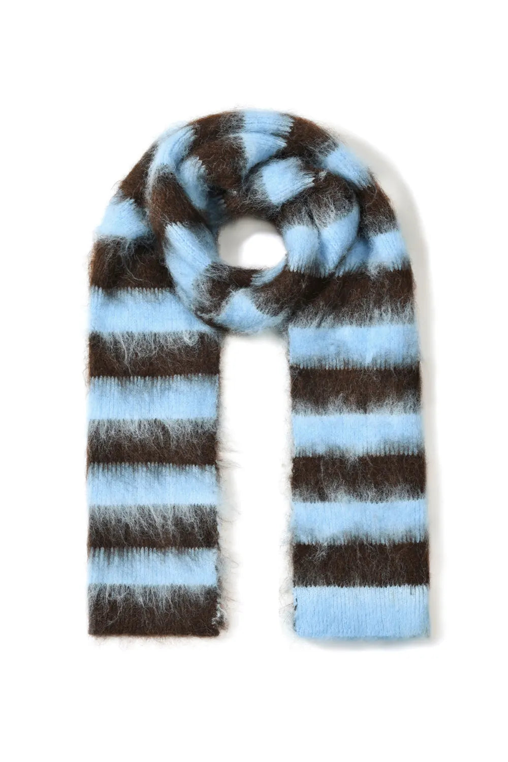 Sjaal bruin blauw