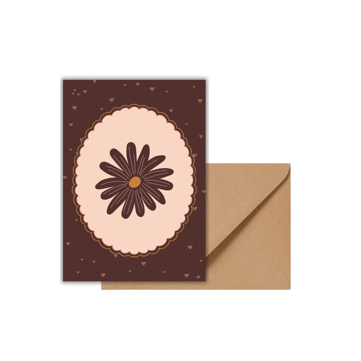 Birdie - Blanco kaart bloem