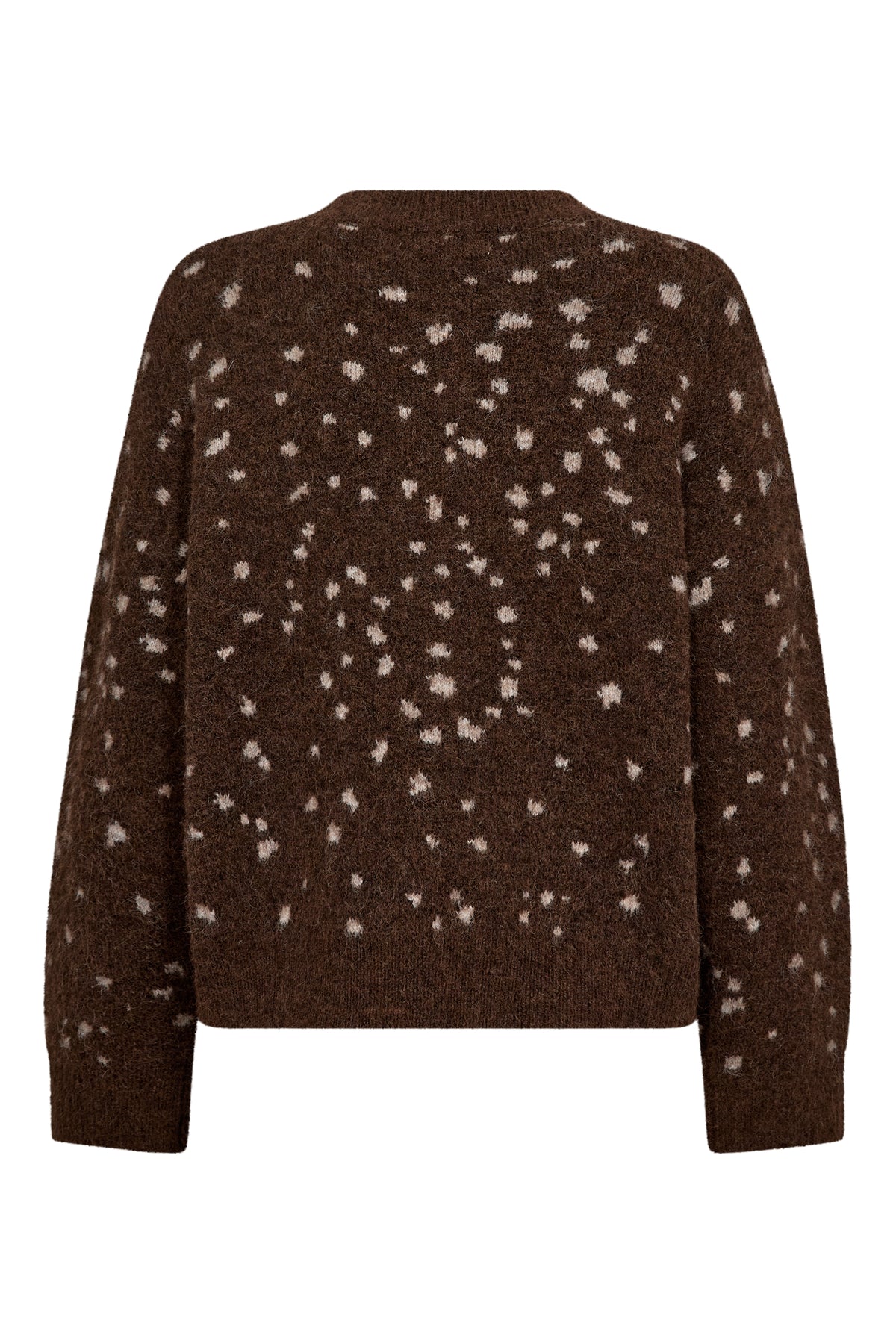 A-view deer knit pullover bruin zand