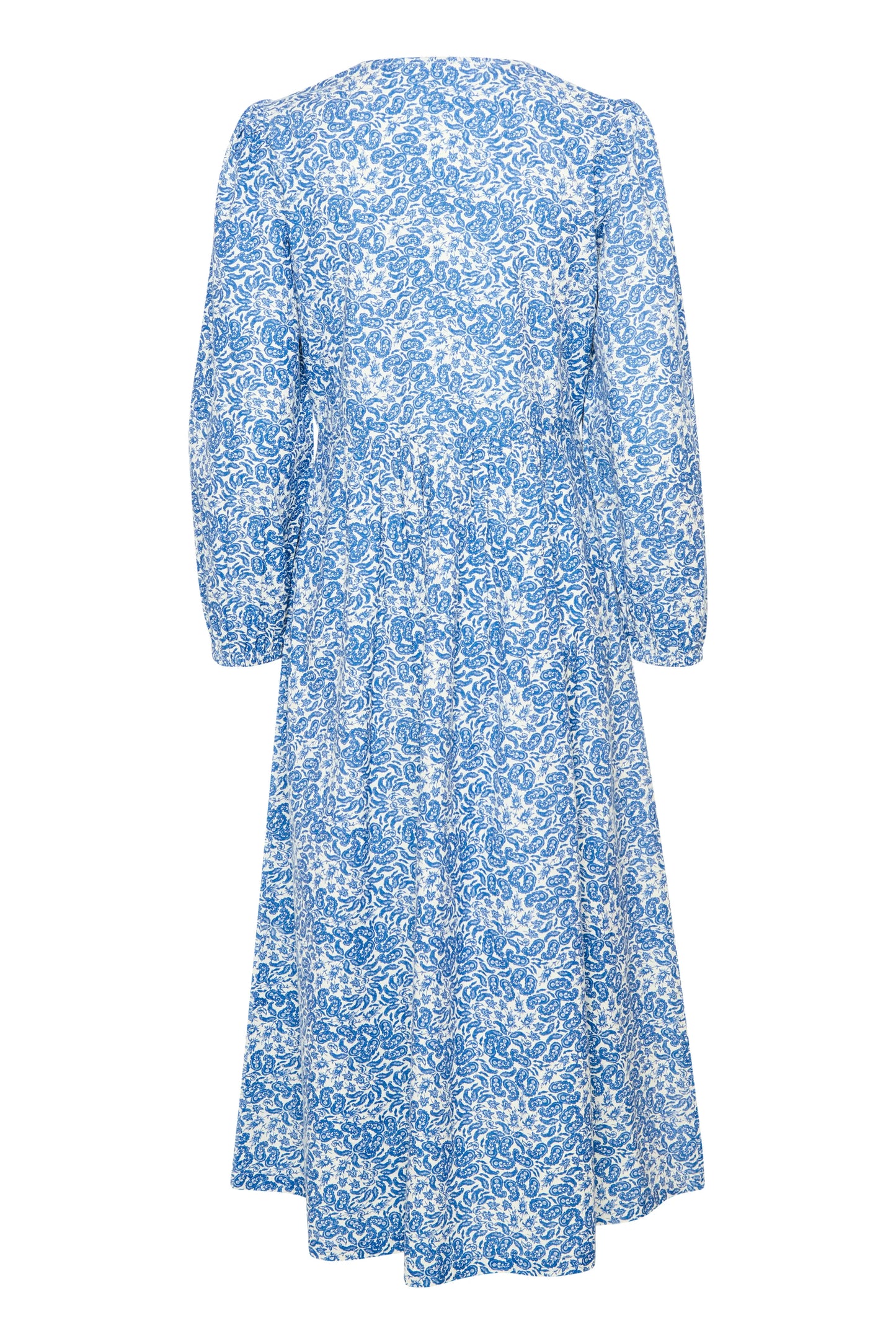 Atelier Rêve Jurk met bloementjesprint blauw