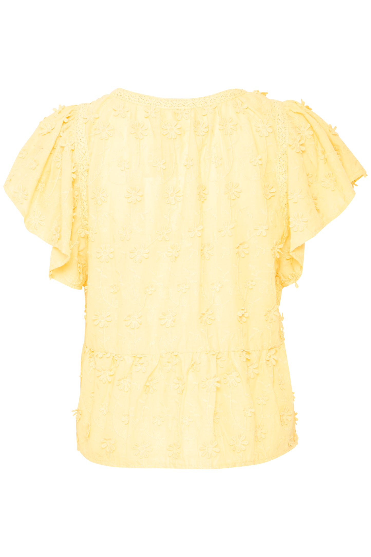 Atelier Reve blouse geel met bloemetjes