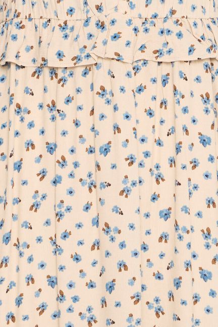 Atelier Rêve bloementjes jurk blauw