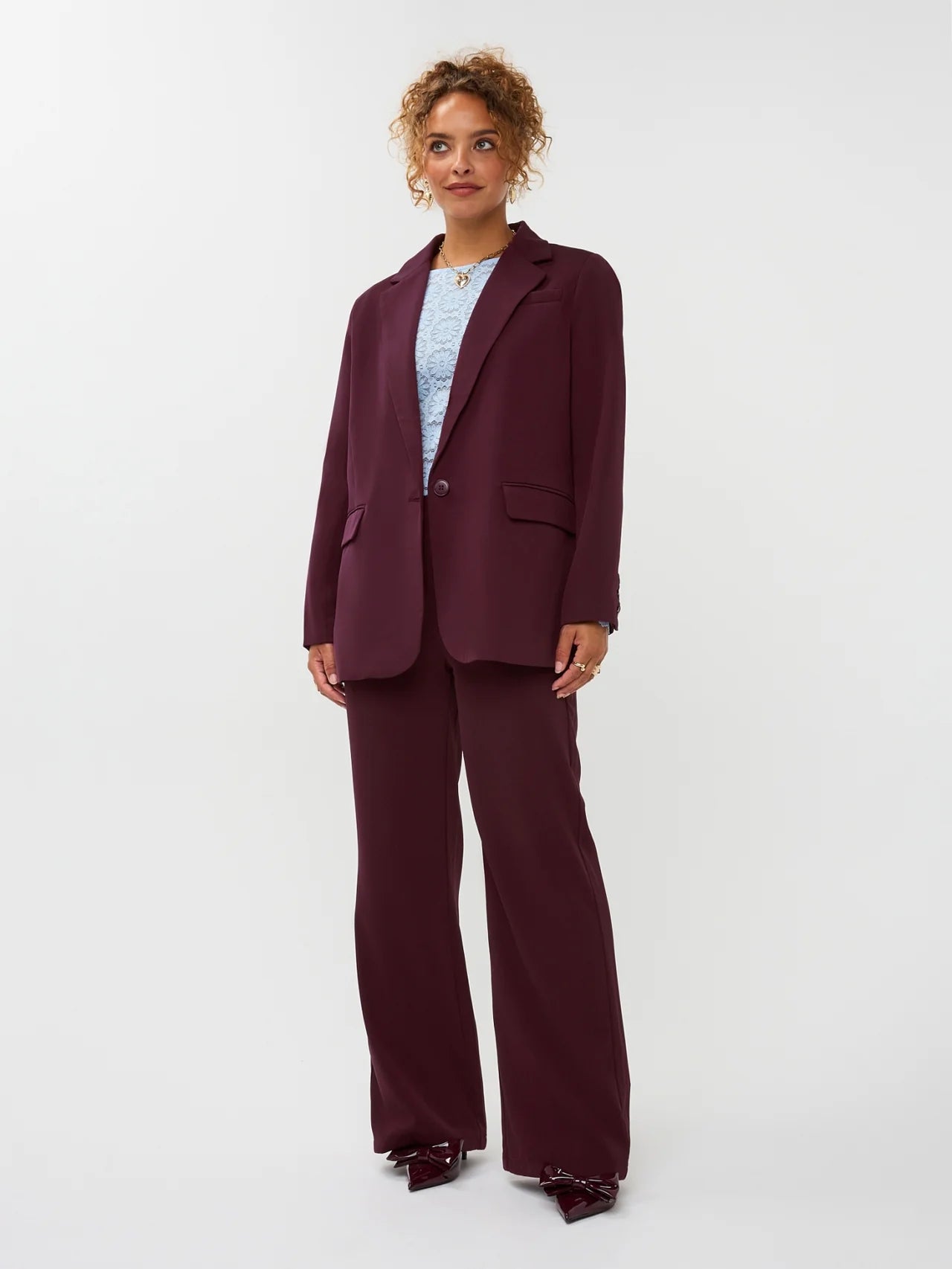 Ydence Blazer Maisie Burgundy
