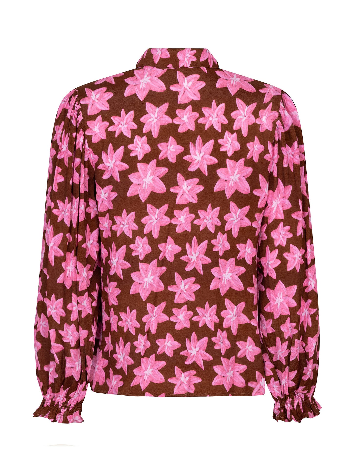 Ydence Blouse Alyssa brown flower