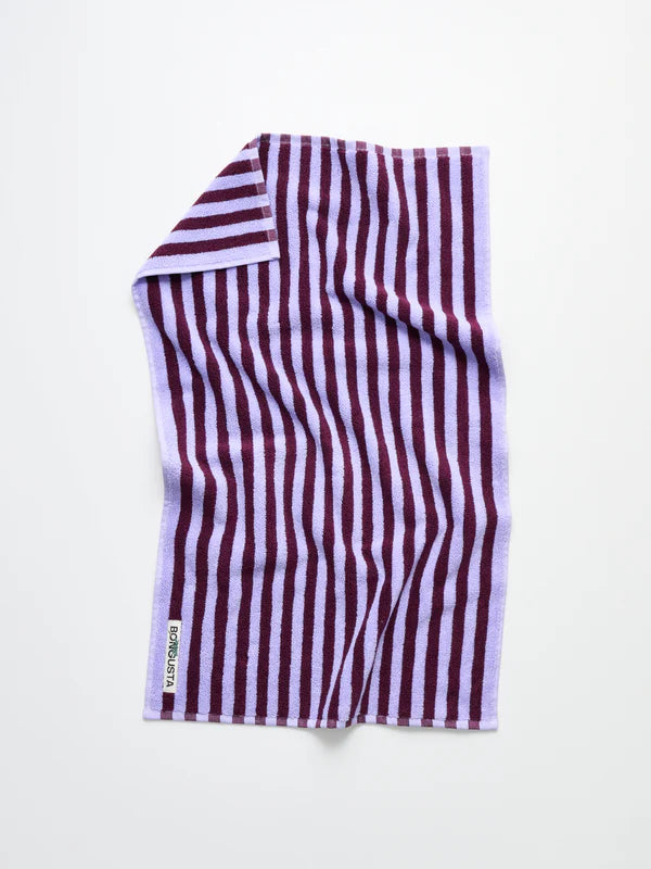 Handdoek Bongusta bruin paars