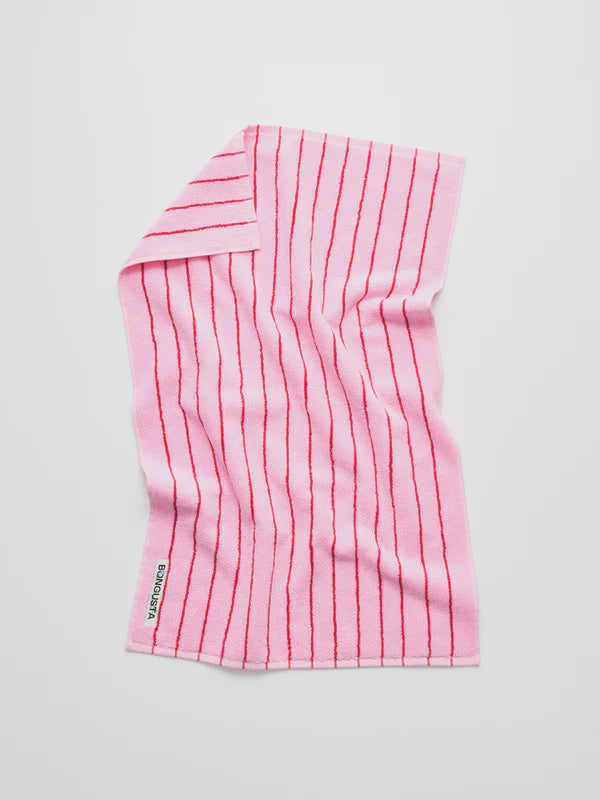 Bungusta Naram guest towel baby pink ski patrol
