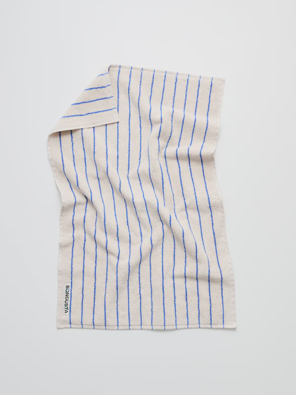 Bungusta Naram guest towel moonbeam ultramarine