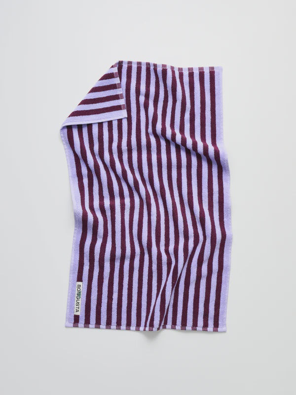 Bungusta Naram guest towel wine lavender blue