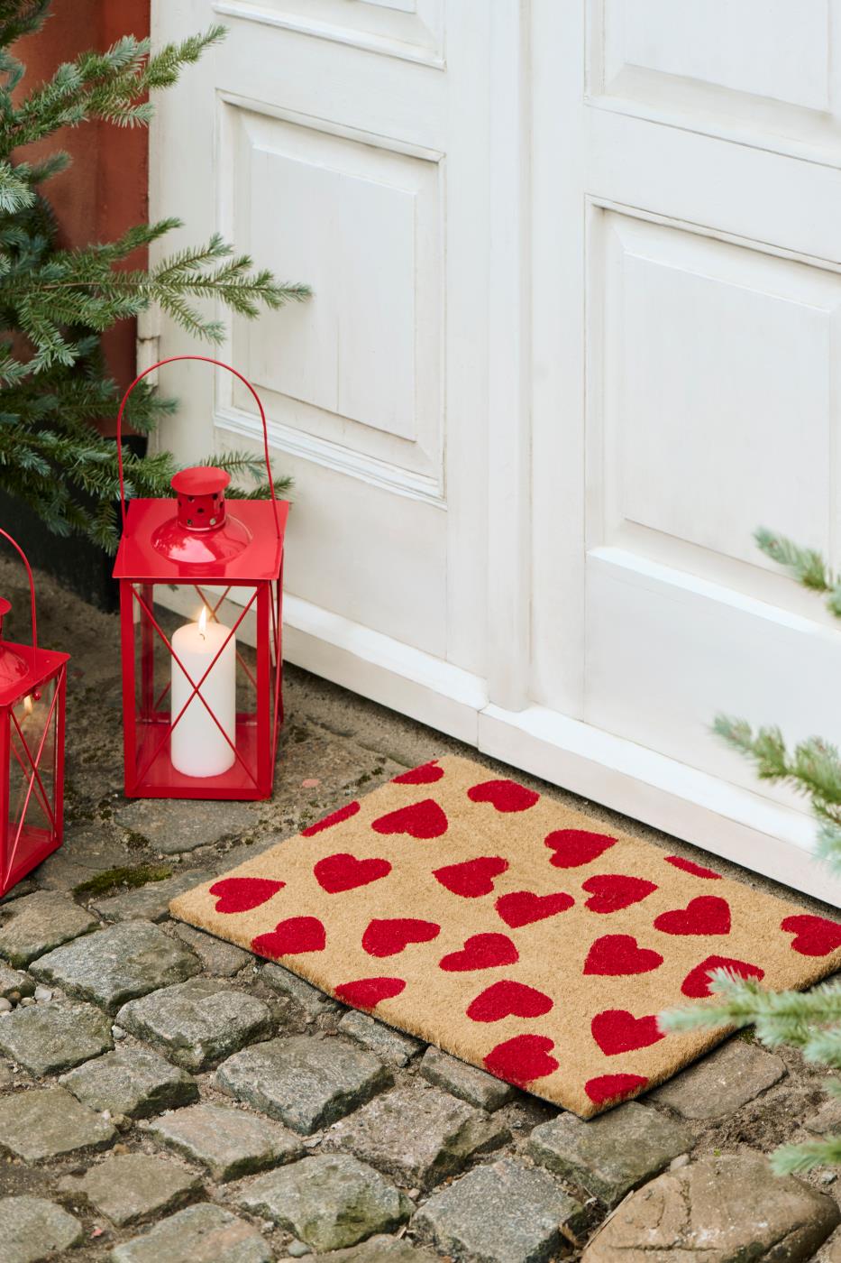 Ib Laursen Deurmat rode hartjes