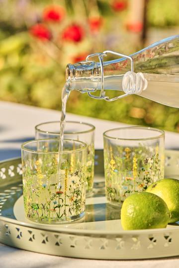 Ib Laursen drinkglas zomerse bloemen