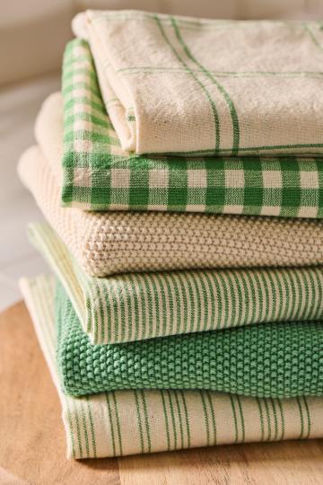 Ib Laursen handdoek gebreid naturel kleur.