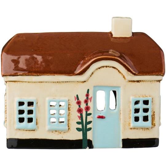 Ib Laursen huisje licht blauwe deur