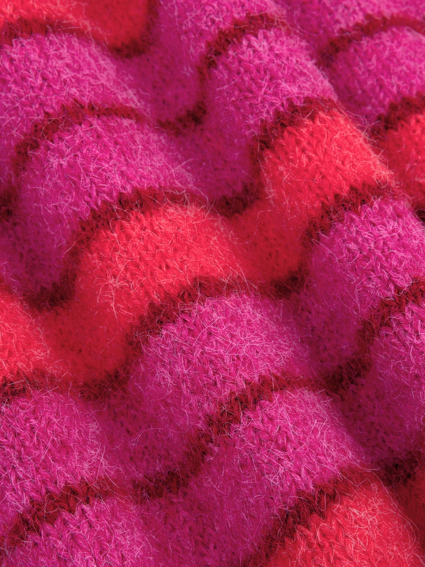 Ydence Knitted Sweater Aria Fuchsia/red