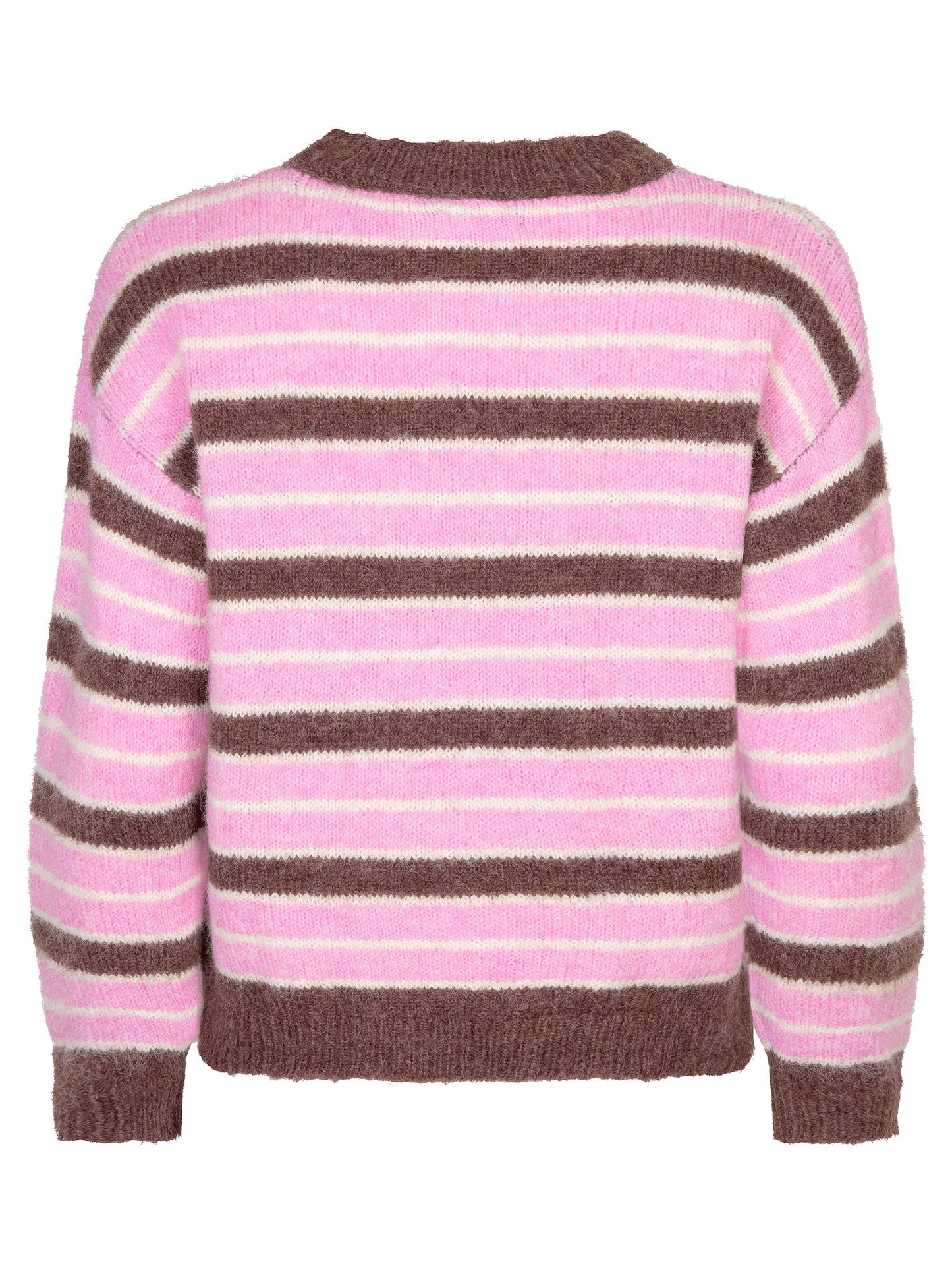 Ydence Knitted sweater Aria Mocha/pink