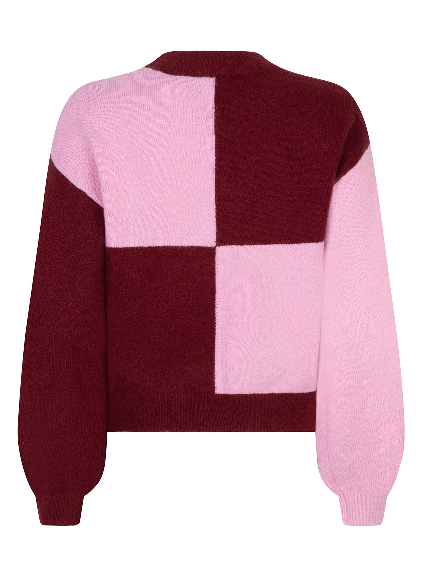 Ydence Knitted Sweater Cubi Pink/wine red