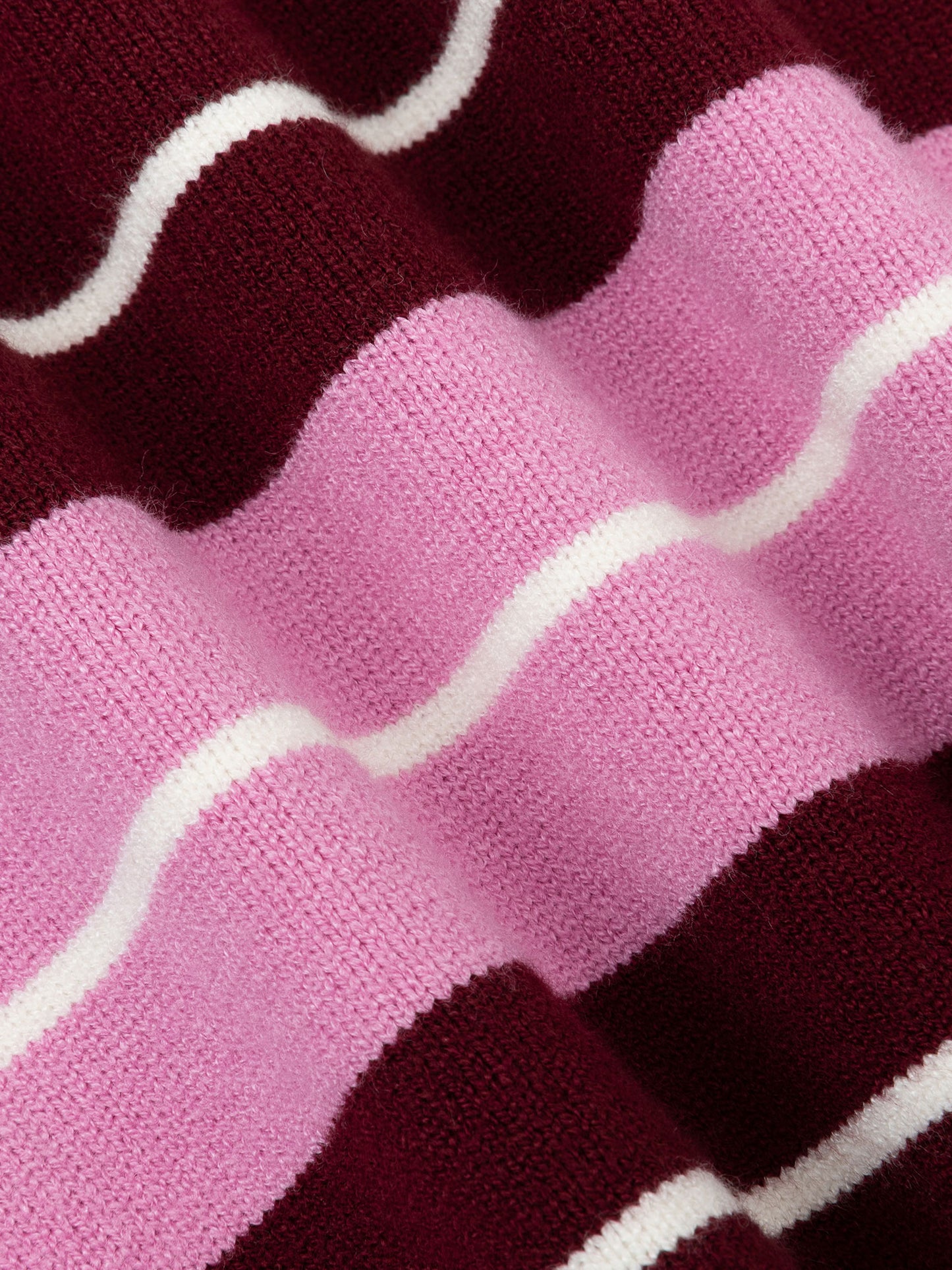Ydence Knitted Top Balou Burgundy/pink