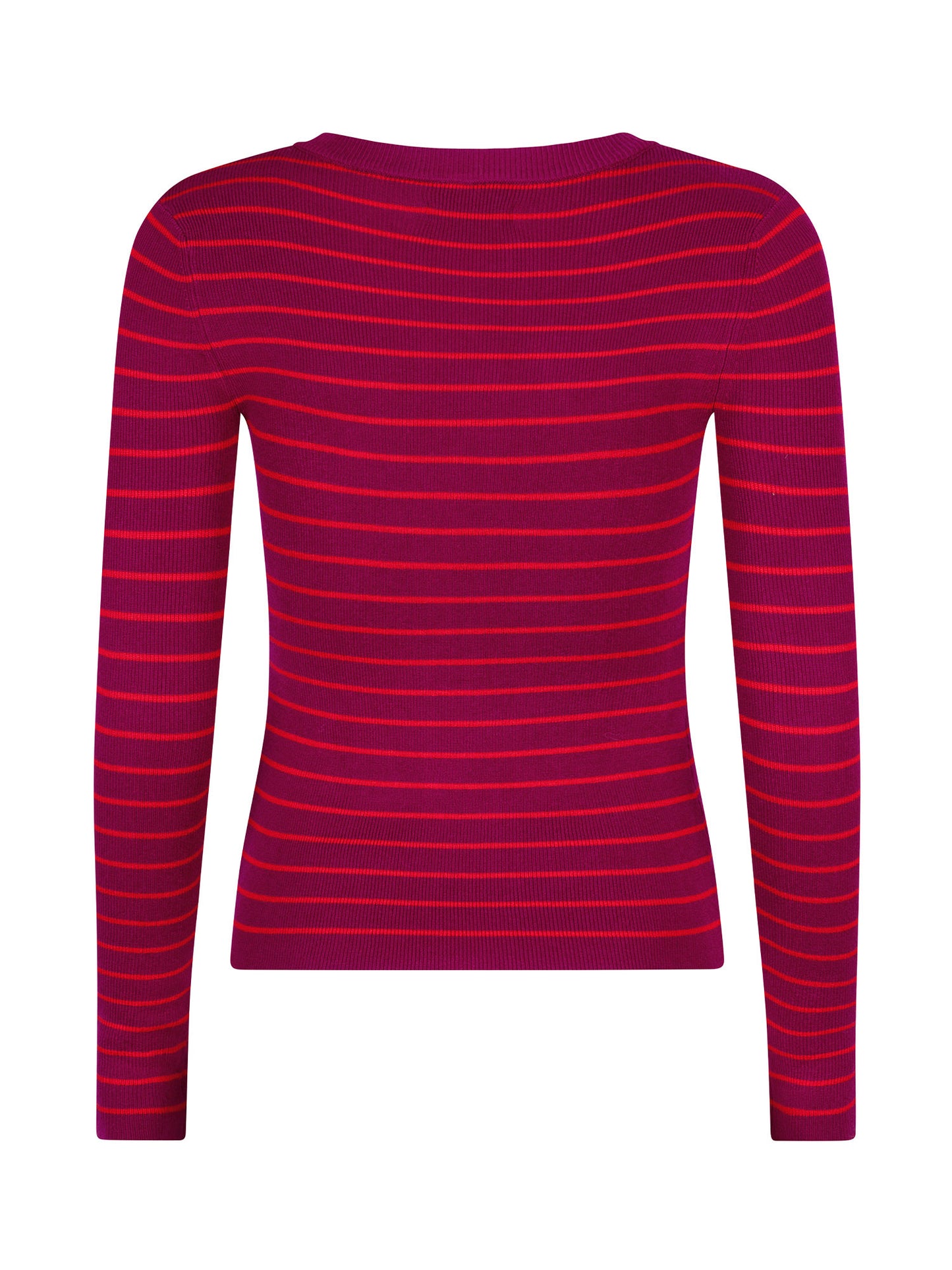 Ydence Knitted Top Devina Fuchsia purple/red