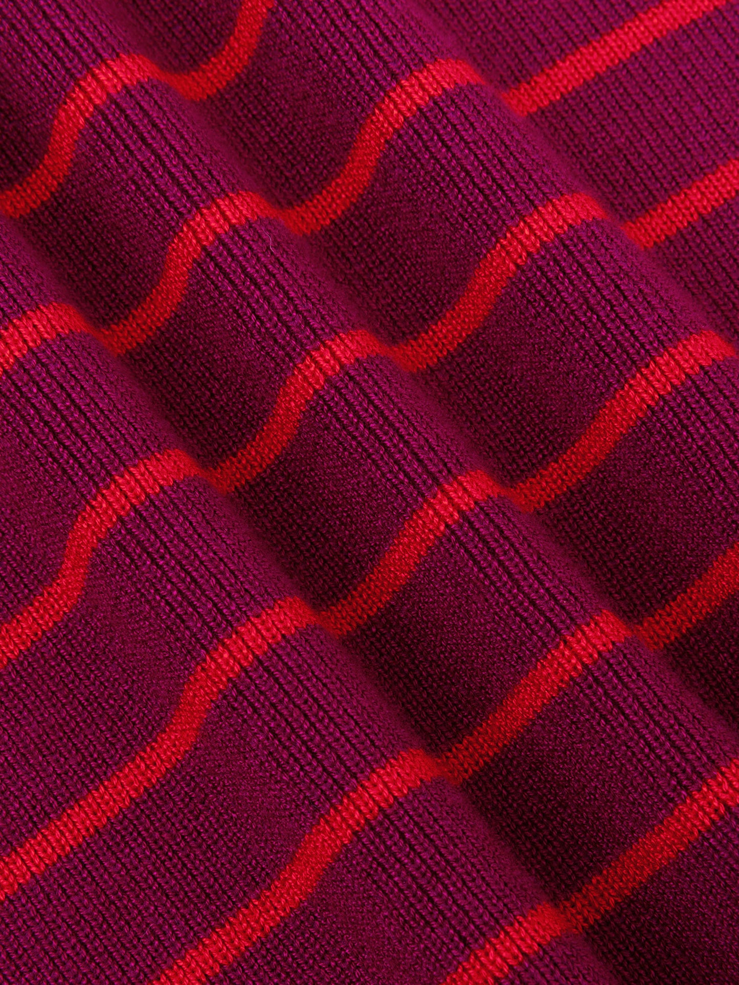 Ydence Knitted Top Devina Fuchsia purple/red