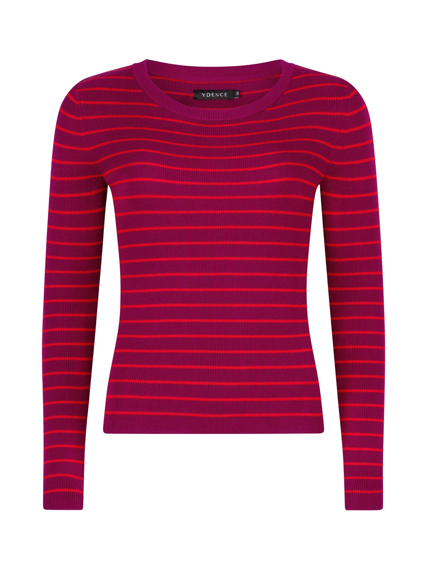 Ydence Knitted Top Devina Fuchsia purple/red