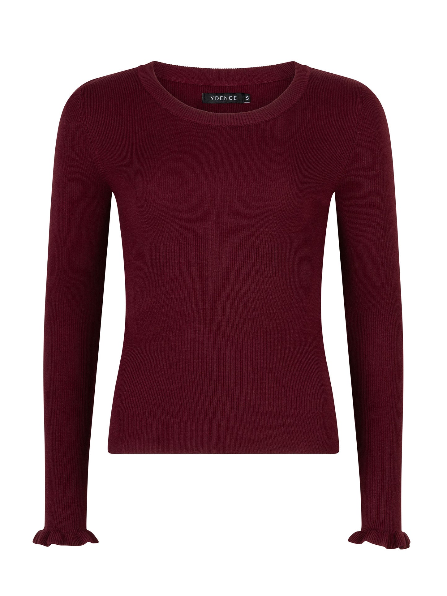 Ydence Knitted Top Shirley Burgundy