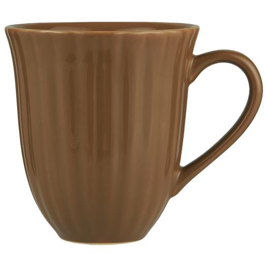 Ib Laursen Mug grooves Mynte Hazelnut