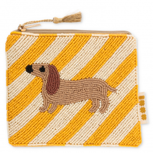 Portemonnee met kraaltjes Teckel