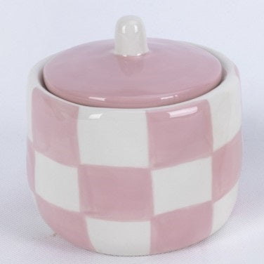 Potje met blokjes roze