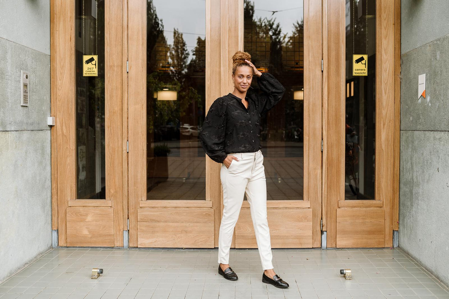 Rebelz broek Evi beige