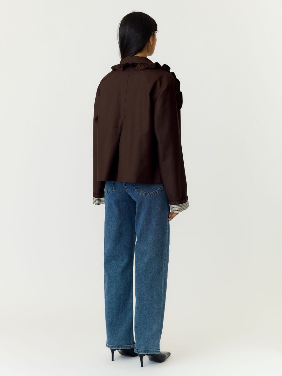 YASHERLA LS SHORT JACKET NOOS coffee bean