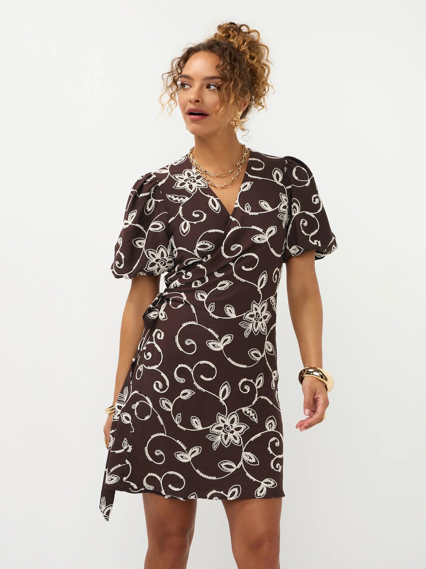 Ydence Dress Saphira dark brown