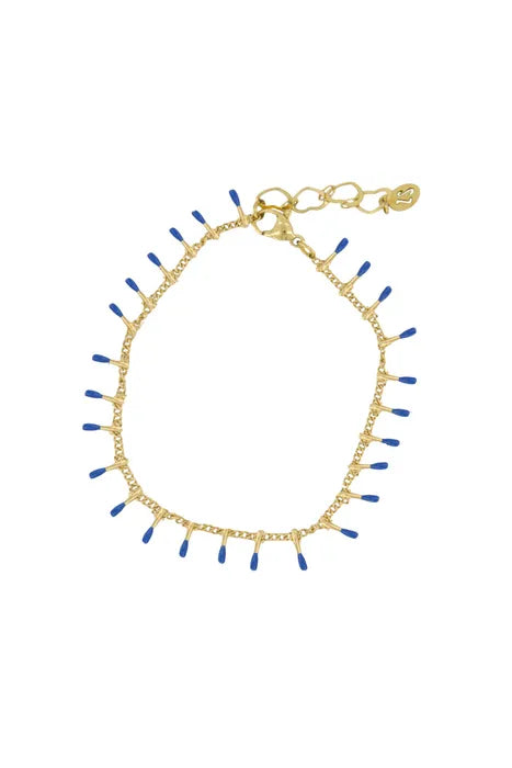 Zusss armband druppels zomerblauw