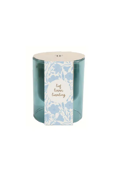 Zusss geurkaars glas lieveling S blauw