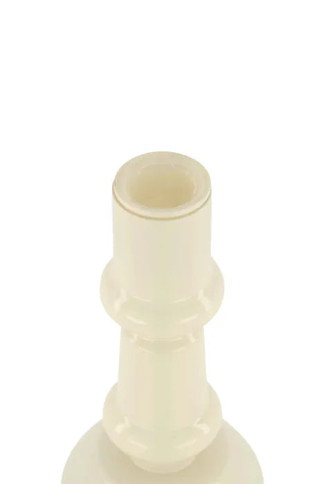 Zusss glazen kandelaar 18 cm zand