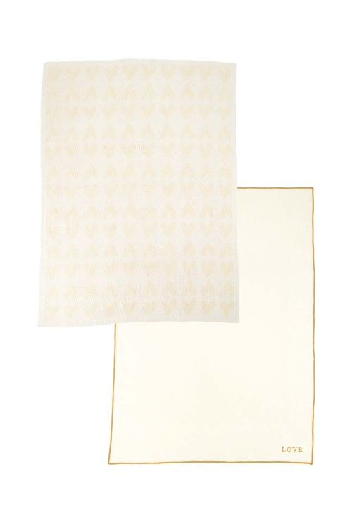Zusss kitchen set woven pattern love
