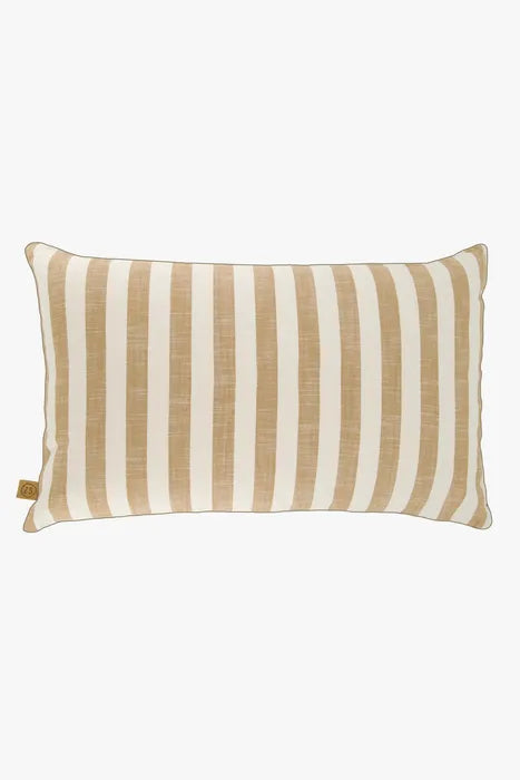 Zusss kussen hartje streep 60x35cm zand/camel