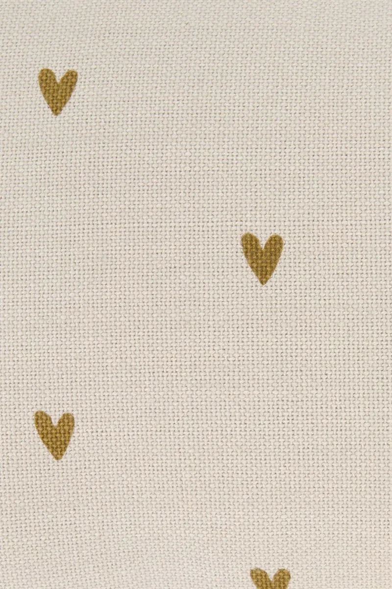 Zusss kussen love 25x35cm antracietgrijs/goud