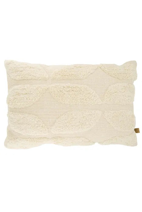 Zusss kussen tufted patroon 60x40cm offf white