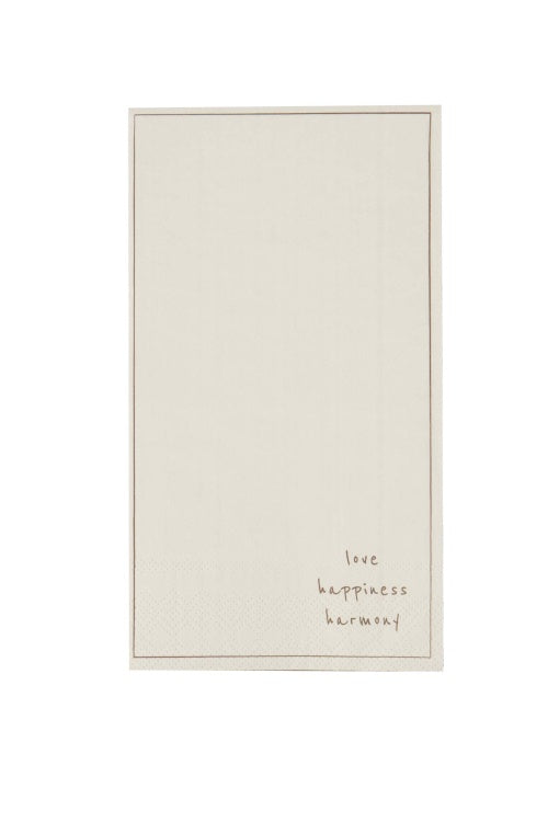 Zusss napkins rectangle happiness