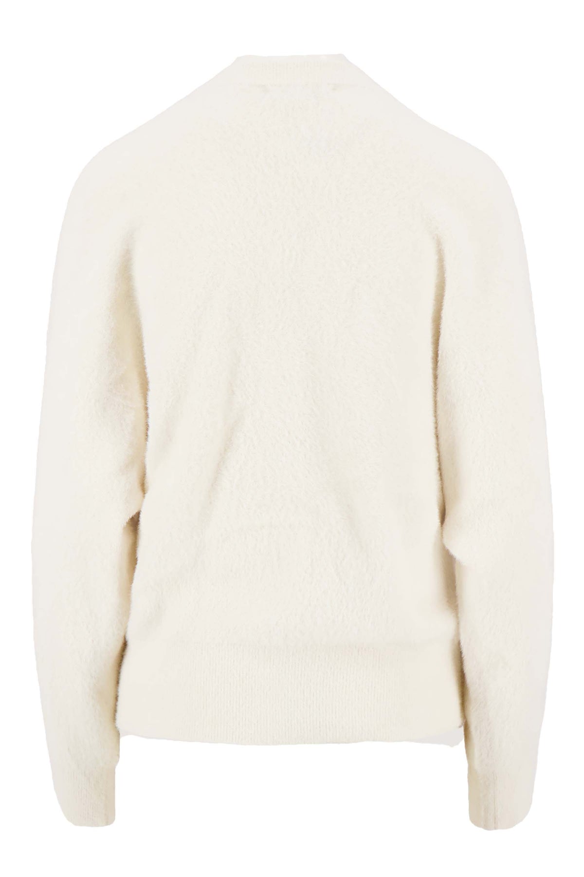 Zusss batwing cardigan in fluffy yarn