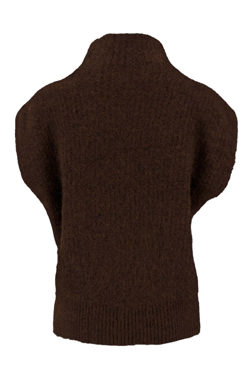 Zusss chunky sleeveless turtleneck sweater