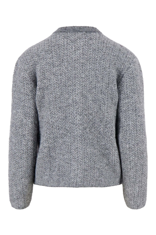 Zusss herringbone jacquard cardigan