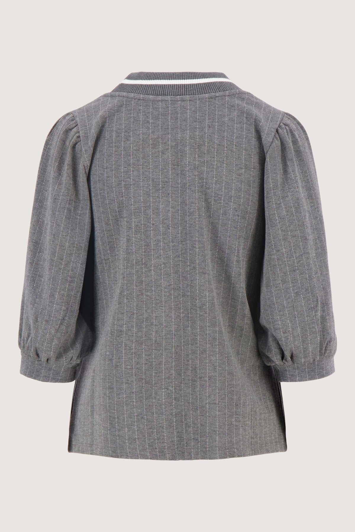 Zusss pinstripe round neck top