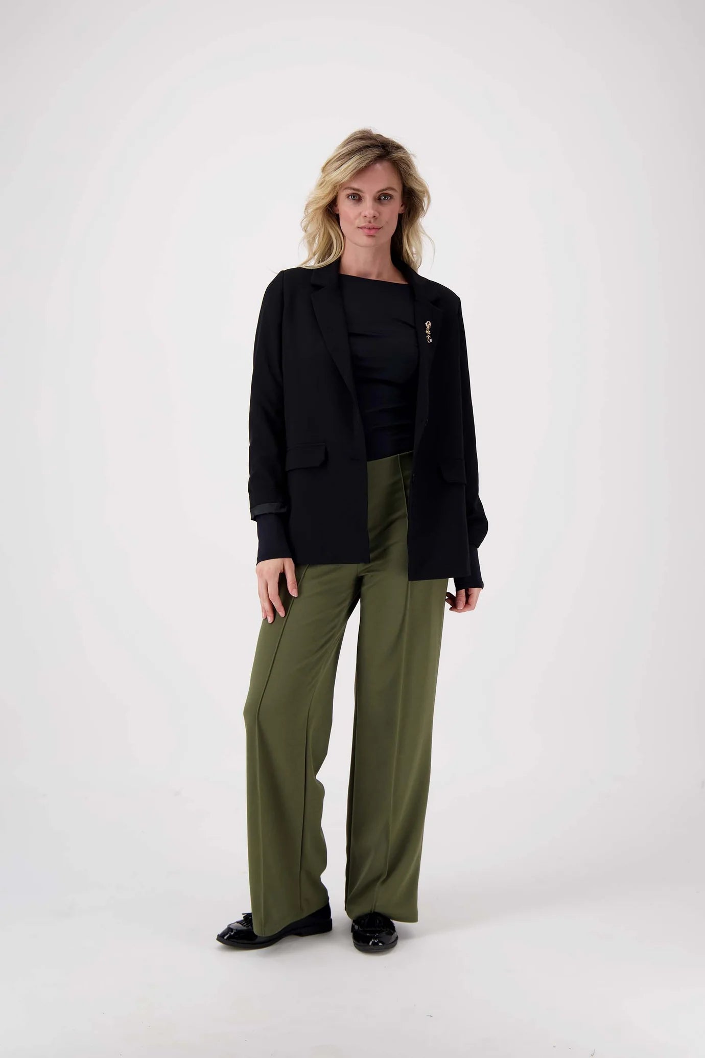 Zusss broek met naad mosgroen