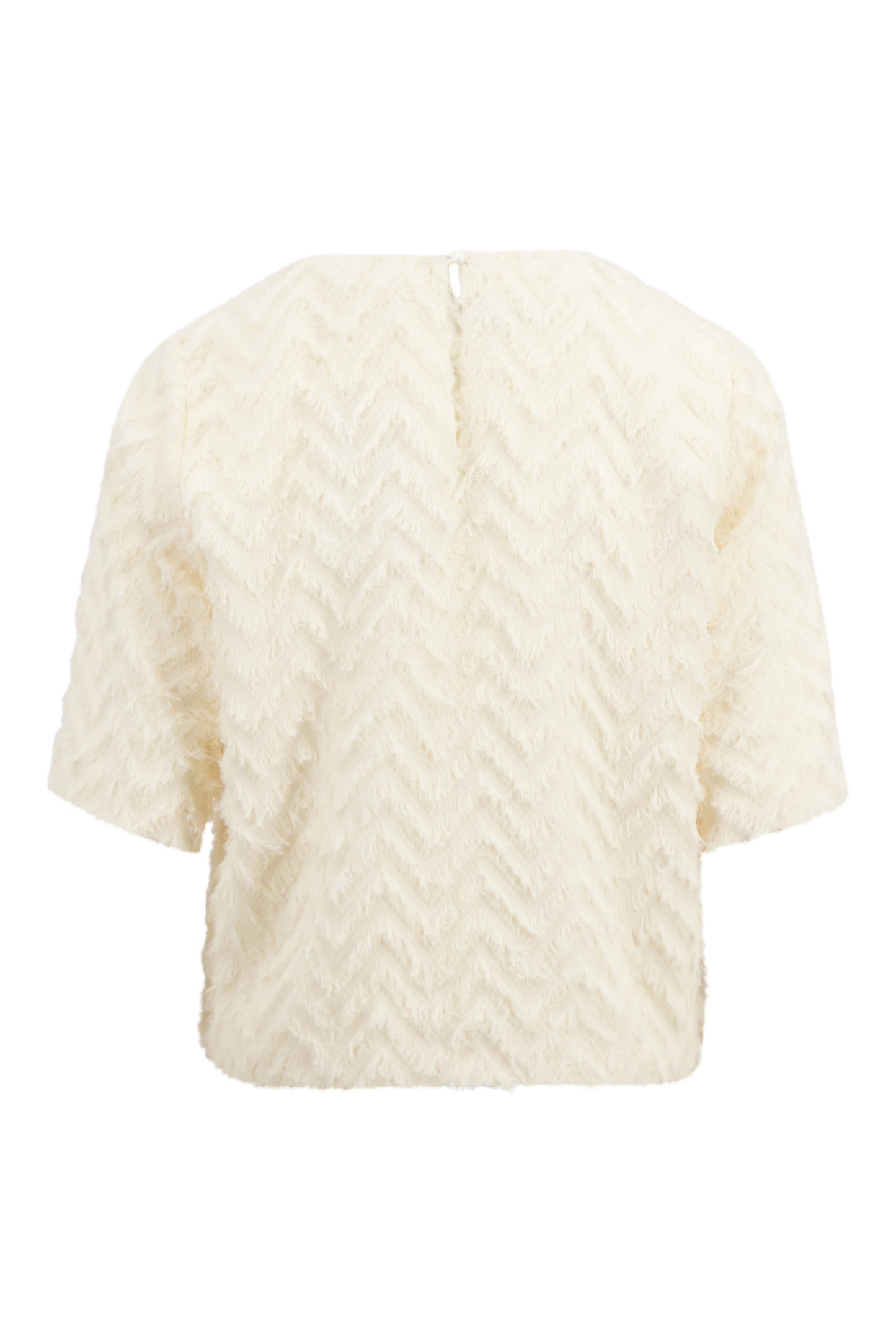 Zusss feather jacquard top