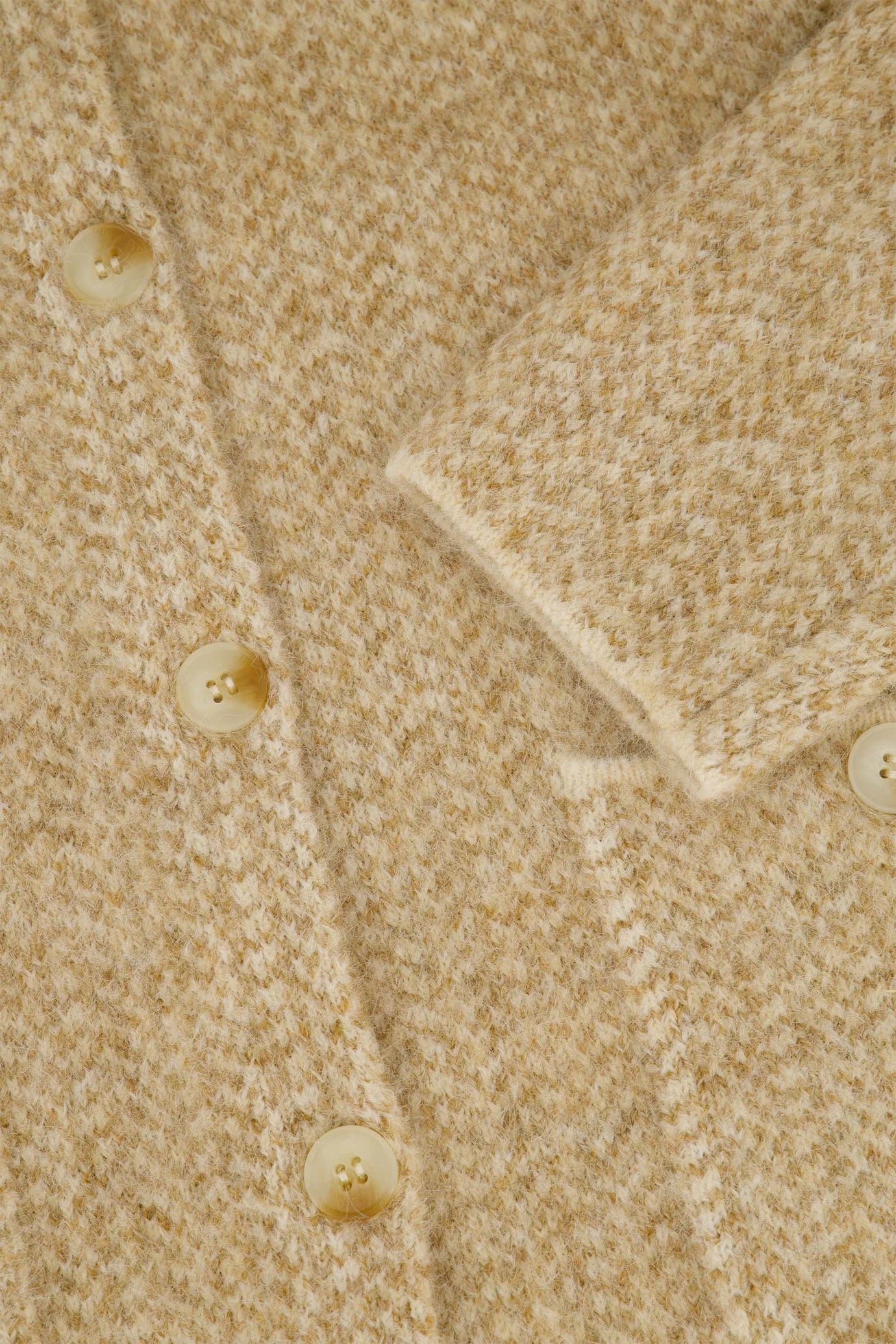 Zusss jacquard vest met visgraat structuur