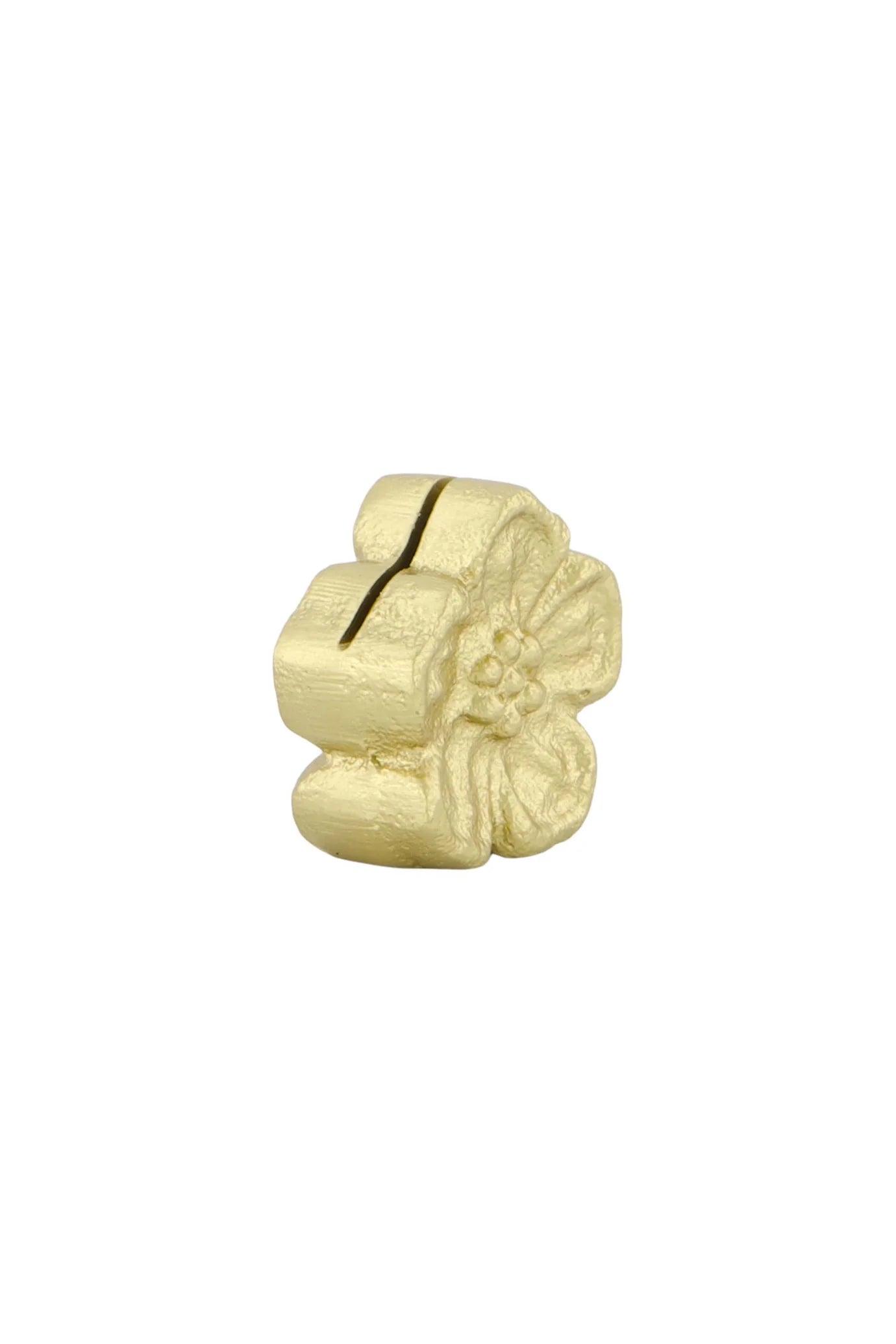 Zusss kaartenstandaard metaal bloem goud
